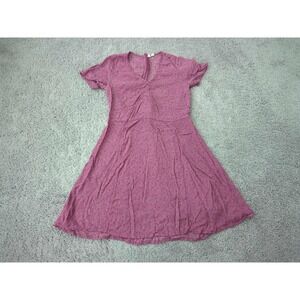 GAP Dress Womens 10 Ditsy Floral V-Neck Short Sleeve Fit & Flare Mini